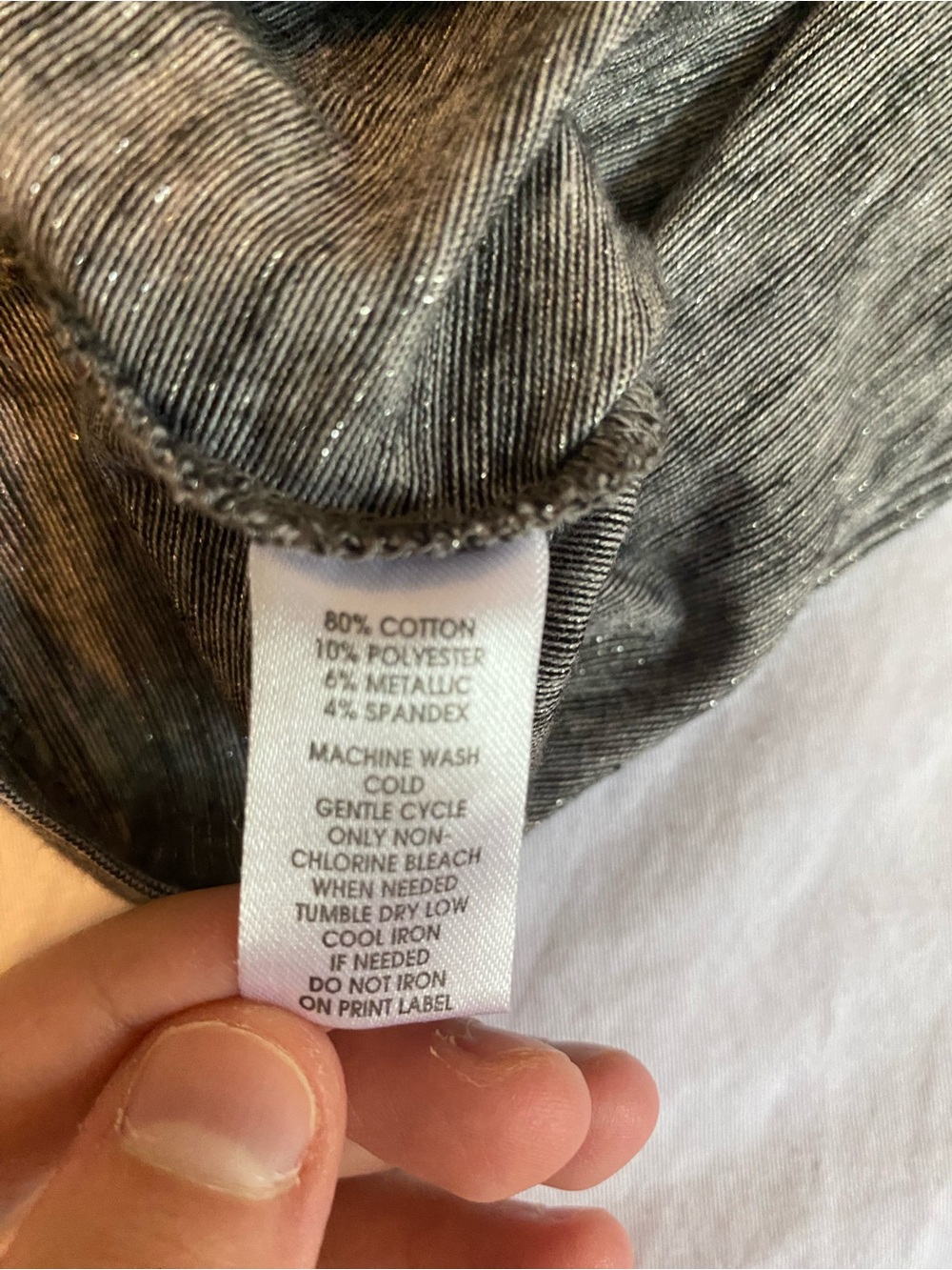 LOFT Gray Ruched Neck Tank Top - Picture 5 of 6